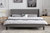 Picture of ALASKA Fabric Bed Frame in Single/ Double/Queen/King Size (Grey)