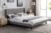 Picture of ALASKA FABRIC BED FRAME IN QUEEN (Grey)