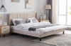 Picture of ALASKA Fabric Bed Frame in Single/Double/Queen/King Size (Beige) 