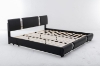 Picture of VANCOUVER Vinyl Bed Frame Queen/King (Black) 