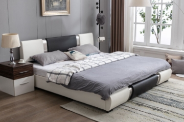 Picture of VANCOUVER Bed Frame in Queen/King Size (Black & White)