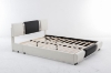 Picture of VANCOUVER Vinyl Bed Frame (Black & White) - Queen Size