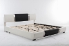 Picture of VANCOUVER Vinyl Bed Frame (Black & White) - Eastern King Size