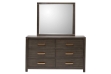 Picture of GLINDA 6-Drawer Dresser with Mirror (Grey)