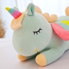 Picture of Rainbow Style Unicorn Plush Cushion (Green) - 32 inches