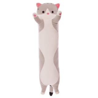 Picture of 59 inch  Cute Plush Cat Doll / Plush Pillow--Grey