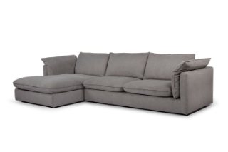 Picture of SERENA FEATHER-FILLED SECTIONAL FABRIC SOFA- Chaise Facing Left