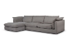 Picture of SERENA FEATHER-FILLED SECTIONAL FABRIC SOFA- Left facing 