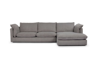 Picture of SERENA FEATHER-FILLED SECTIONAL FABRIC SOFA- Chaise Facing Right