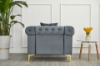 Picture of BONA Tufted Velvet Sofa Range (Grey)- Armchair