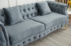 Picture of BONA Tufted Velvet Sofa Range (Grey)- Armchair