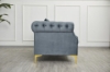 Picture of BONA Tufted Velvet Sofa Range (Grey)- Loveseat and Sofa Set