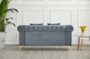 Picture of BONA Tufted Velvet Sofa Range (Grey)- Loveseat and Sofa Set