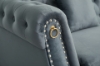 Picture of BONA Tufted Velvet Sofa Range (Grey)- Armchair,Loveseat and Sofa Set