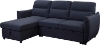 Picture of LIAM Fabric Pull Out Reversible Sofa Bed with Storage (Navy Blue)
