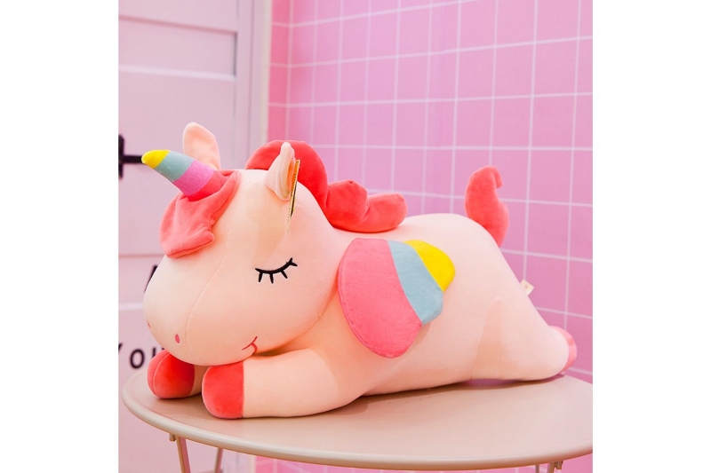 Picture of RAINBOW Style Unicorn Plush Cushion (Pink)