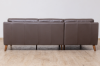 Picture of ANVIL 100% Genuine Leather Sectional Sofa  (Dark Brown) 