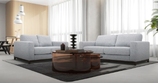 Picture of SIESTA Fabric Sofa Range (Sandstone)- Loveseat+Sofa Set	