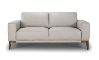 Picture of BAYWOOD Full 100% Leather Sofa Range (Light Grey) -3 Seater (Sofa)