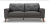 Picture of CASTILE Full (100%) Genuine Leather Sofa Range - 2 Seater (Loveseat)