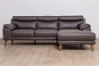 Picture of ANVIL 100% Leather Sectional Sofa  (Dark Brown) 