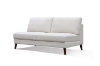 Picture of (Final Sale)BARTON Modern Armless Sectional Sofa with Chaise (Beige)