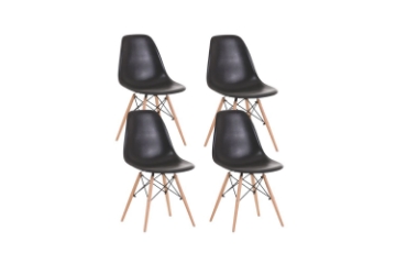Picture of [ Pack of 4 ] DSW Replica Eames Dining Side Chair 4 pcs pack (Black)