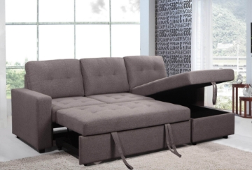 Picture of WINSTON Reversible Sectional Sofa with Pull Out Bed (Grey)