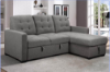 Picture of WINSTONE Reversible Sectional Sofa with Pull Out Bed (Pepper)