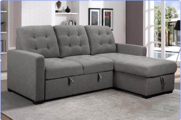Picture of Winstone Reversible Sectional Sofa with Pull-Out Bed (Pepper)