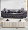 Picture of PIEDMONT Chesterfield Velvet Sofa Range (Grey) - Armchair (1 Seater)