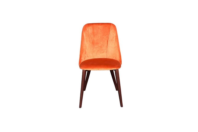 Picture of SOLACE Velvet Dining Chair (Orange) - Each  