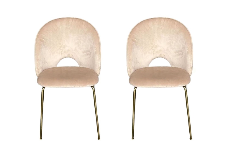 Picture of HAMIO Velvet Event Chair (Champagne) - 2 Chairs in 1 Carton