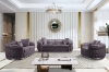 Picture of PIEDMONT Chesterfield Velvet Sofa Range (Grey) - Armchair+Loveseat+Sofa Set 