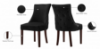 Picture of FRANKLIN Velvet Dining Chair with Solid Rubber Wood Legs (Black) - Single