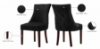 Picture of FRANKLIN Velvet Dining Chair with Solid Rubber Wood Legs (Black) - 2 Chairs in 1 Carton