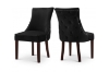 Picture of FRANKLIN Velvet Dining Chair with Solid Rubber Wood Legs (Black) - 2 Chairs in 1 Carton