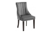 Picture of FRANKLIN Velvet Dining Chair with Solid Rubber Wood Legs (Dark Grey) - 2 Chairs in 1 Carton