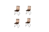 Picture of 【PACK OF 4】ZENITH High Back Dining Chair (Brown)