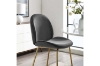 Picture of MILAN Velvet Barstool (Grey) - 2 Chairs in 1 Carton