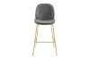 Picture of MILAN Velvet Barstool (Grey) - 2 Chairs in 1 Carton