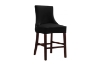 Picture of 【Pack of 2】FRANKLIN Velvet Counter Chair Solid Rubber Wood Legs (Black)