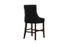 Picture of 【Pack of 2】FRANKLIN Velvet Counter Chair Solid Rubber Wood Legs (Black)