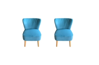Picture of EVELYN Accent Chair (Blue) - 2 Chairs in 1 carton