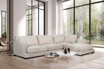 Picture of LONDON Feather-Filled Fabric Sectional Sofa