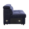 Picture of MARLOWE U-Shape Fabric Pull-Out Sectional Sofa Bed with Storage Ottoman (Blue) - Chaise Facing Right