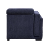 Picture of MARLOWE U-Shape Fabric Pull-Out Sectional Sofa Bed with Storage Ottoman (Blue) - Chaise Facing Right