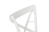 Picture of ALBION Solid Beech Wood Cross Back Dining Chair with Rattan Seat (White)