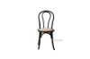 Picture of RAYMON Solid Beech Dining Chair with Rattan Seat (Black)