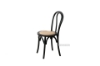 Picture of RAYMON Solid Beech Wood Dining Chair with Rattan Seat (Black)